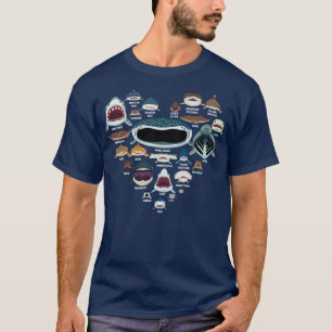 T-shirt Shark Faces Whale Shark Fin 