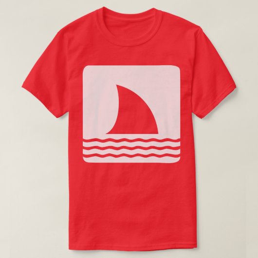 T-shirt Shark Fin Ocean View (Design devant)
