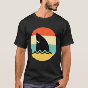 T-shirt Shark Fin style rétro requin