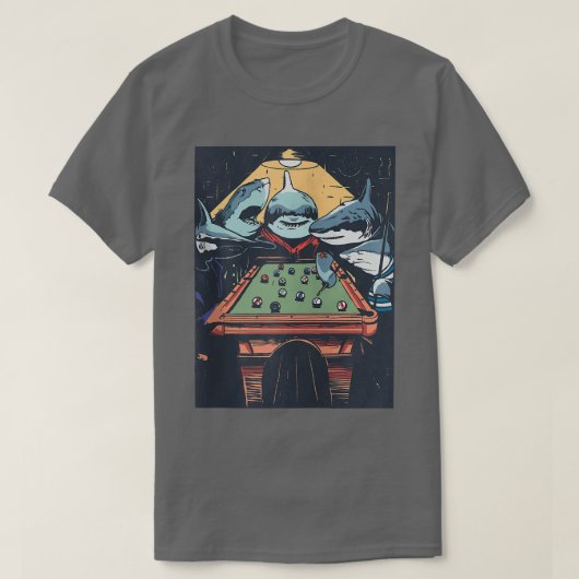 T-shirt Shark Funny TeamFunny Cadeau Zip (Design devant)