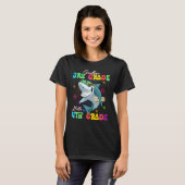 T-shirt Shark Goodbye 3e grade Bonjour 4e grade (Devant entier)