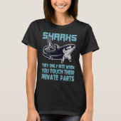 T-shirt Shark I Bites Great white Ocean Wave Sea Plongée (Devant)