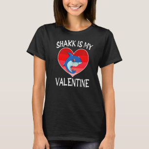 T-shirt Shark Love Coeur Valentines Day Shirts Shark Is My