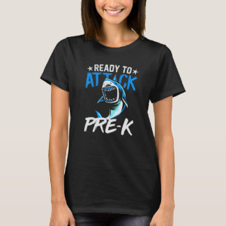 T-shirt Shark Ready To Attack Pre K Boys Back To School