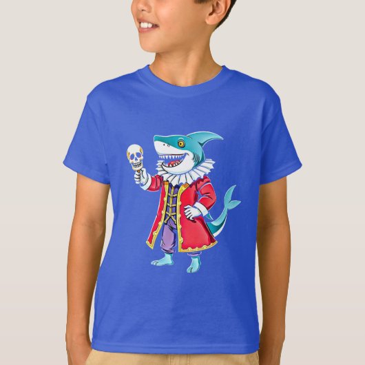 T-shirt Shark Shakespearean - Pour vous mordre ou ne pas v (Devant)