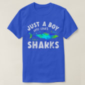 T-shirt Shark Tshirt, Shark Lover Tshirt, Garçons Funny Sh (Design devant)