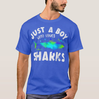 T-shirt Shark Tshirt, Shark Lover Tshirt, Garçons Funny Sh