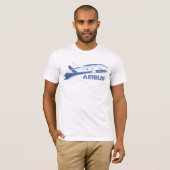 T-shirt Sharklet Airbus a320 (Devant entier)