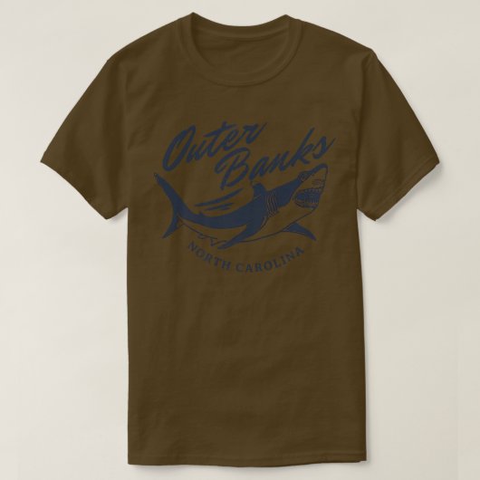 T-shirt Sharks Great Carcharodon carcharias Outer Banks, N (Design devant)