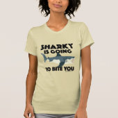 T-shirt Sharky va te mordre le design - Bella femme (Devant)