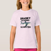 T-shirt Sharky Va Vous Biter Design - La Base Des Filles (Devant)