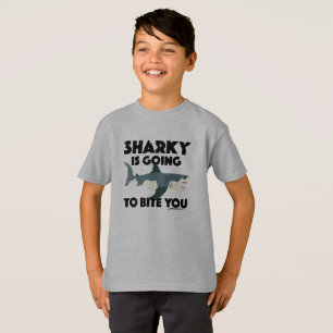 T-shirt Sharky Va Vous Biter Design - Les Enfants De Base