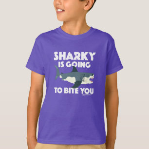 T-shirt Sharky Va Vous Biter Design - Les Enfants De Base 