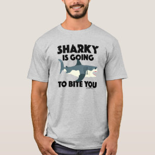 T-shirt Sharky va vous mordre le design - Homme de base T