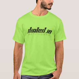 T-shirt Sharp Distressed Dialogué Dans Le Logo De Motowork