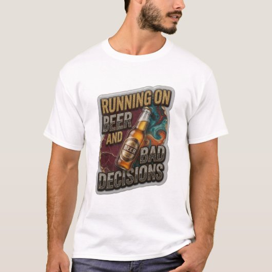 T-shirt Sharp EN COURS D'ALCOOL ET MAUVAISES DÉCISIONS (Devant)