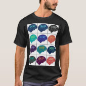 T-shirt SHARP Multi-color Brains (Devant)