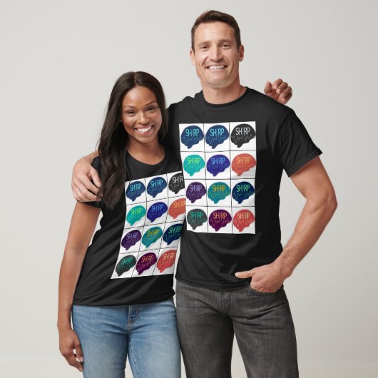 T-shirt SHARP Multi-color Brains (Unisexe)