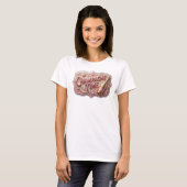 T-shirt Sharp Pink CHAMPAGNE TIME Texte Art 3D (Devant entier)