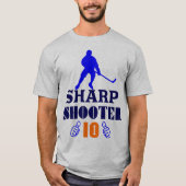 T-shirt 🏆 👍 Sharp Shooter 10 American Men's Classic Basi (Devant)