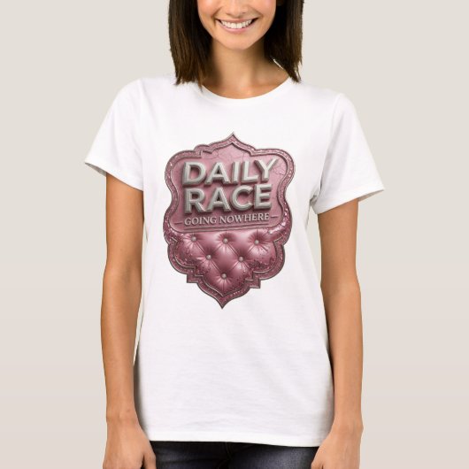 T-shirt Sharp Silver COURSE QUOTIDIENNE NE VA NULLE PART (Devant)