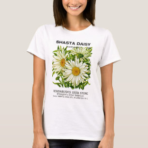 T-shirt Shasta Daisy Vintage semis