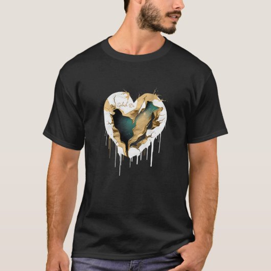 T-shirt Shattered Heart (Devant)