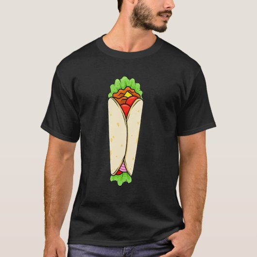 T-shirt Shawarma de boeuf Shawarma arabe Nourriture moye (Devant)
