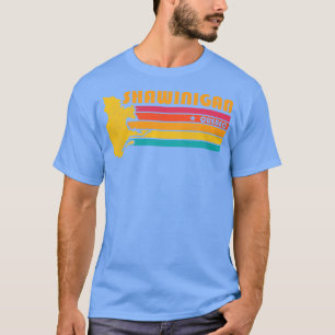T-shirt Shawinigan Québec Canada Vintage Souven en détress