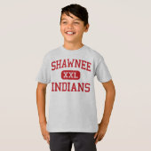 T-shirt Shawnee - Indiens - collège - Ohio de Lima (Devant entier)