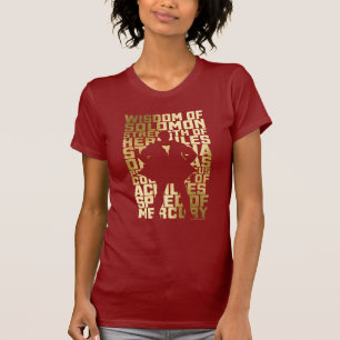 T-shirt SHAZAM !   Capacités Golden Typography Graphic