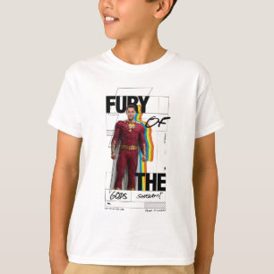T-shirt SHAZAM ! Furie des dieux Art de style d'album ré