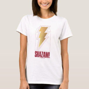 T-shirt SHAZAM ! Furie des dieux Insigne de boulon de fo