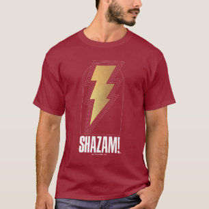 T-shirt SHAZAM ! Furie des dieux   Insigne de boulon de fo