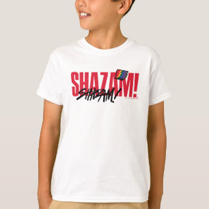 T-shirt SHAZAM ! Furie des dieux   Logo des boulons arc-en