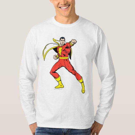 T-shirt Shazam prêt à combattre (Devant)