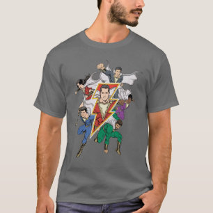 T-shirt SHAZAM !   Shazam Family Graphic