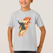 T-shirt SHAZAM ! | Shazam Tiger & Lightning Graphic (Devant)