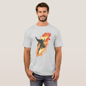 T-shirt SHAZAM ! | Shazam Tiger & Lightning Graphic (Devant entier)