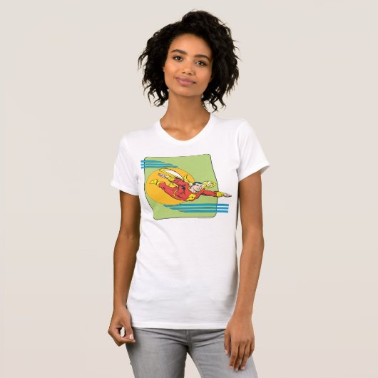 T-shirt SHAZAM Sort (Devant entier)