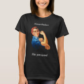 T-Shirt "She Persisted" Relaxé - (Devant)