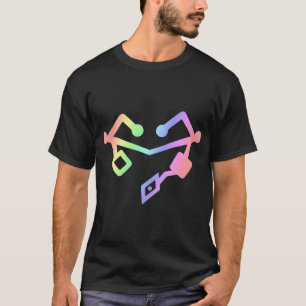 T-shirt She Ra Cœur premières amies arc-en-ciel rétro