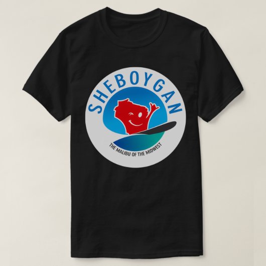 T-shirt Sheboygan Le Malibu de la Circulaire du Midwest (Design devant)