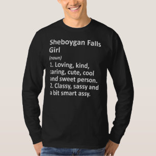 T-shirt SHEBOYGAN TOMBE FILLE WI WISCONSIN Funny City Home