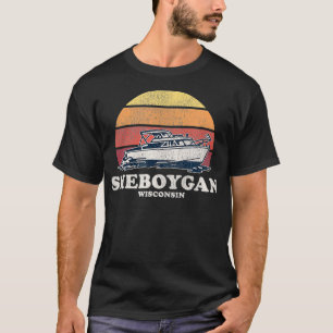 T-shirt Sheboygan WI Bateau Vintage les années 70 Retro Bo