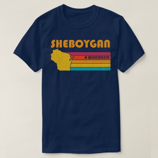 T-shirt Sheboygan Wisconsin Souvenir Vintage (Design devant)