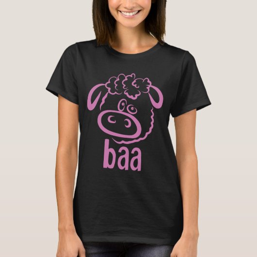 T-shirt Sheep Baa une série avec Cow Moo, Duck Quack & (Devant)