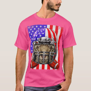 T-shirt Sheep Football américain USA Drapeau Merica Farm A