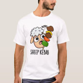 T-shirt Sheep Kebab Funny Shish Kebab Pun (Devant)