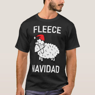 T-shirt Sheep Pun Fleece Navidad, Drôle, Plaisanterie, Sar